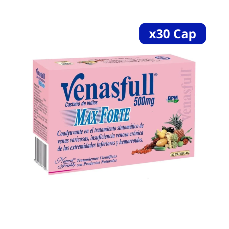 VENASFULL (NATURAL FRESHLY) 500MG MAX FORTE CJA X 30 CPS
