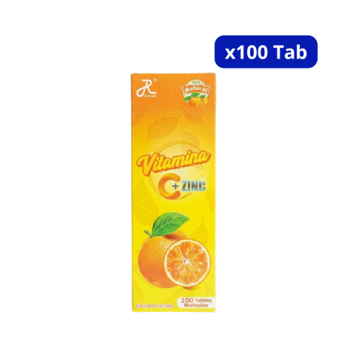 VITAMINA C (RUECAM) + ZINC NARANJA CJA X 100TAB