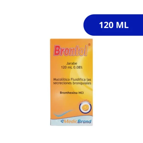 BRONTOL (MEDICBRAND) 0.08% SABOR NARANJA JRB FCO X 120ML BROMHEXINA