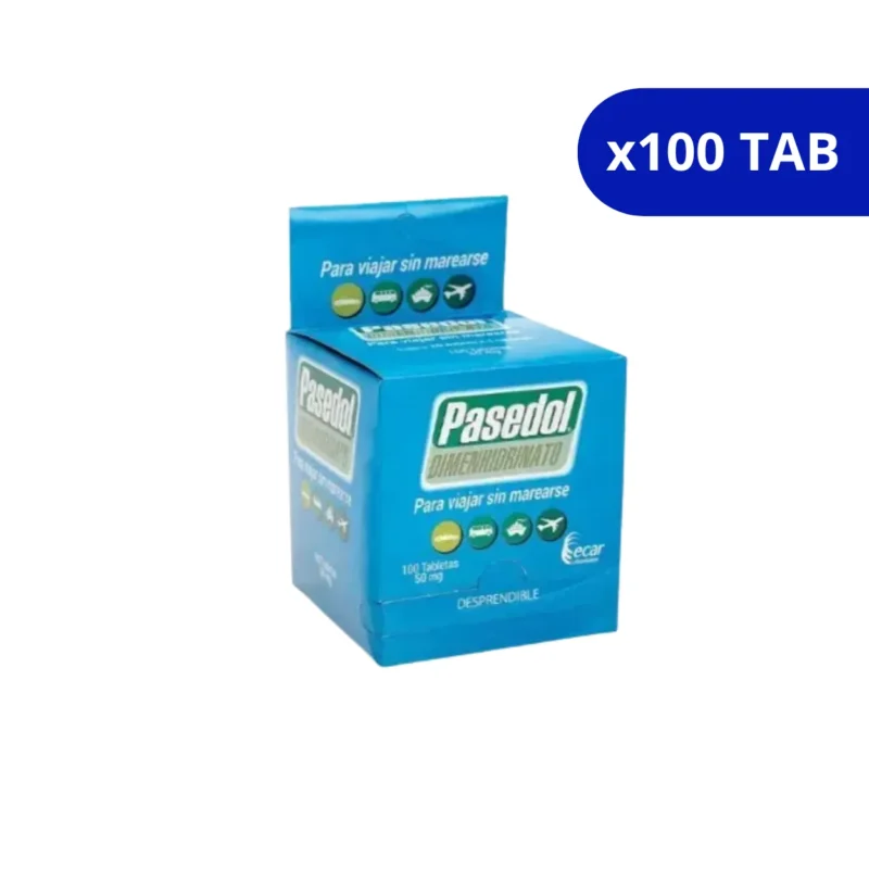 PASEDOL (ECAR) 50MG CJA X 100 TAB DIMENHIDRINATO