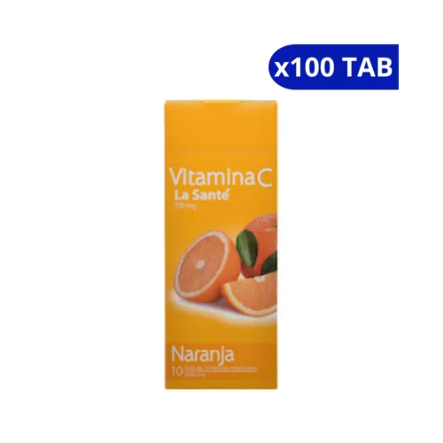 VITAMINA C (LA SANTE) NARANJA 500MG CJA X 100TAB