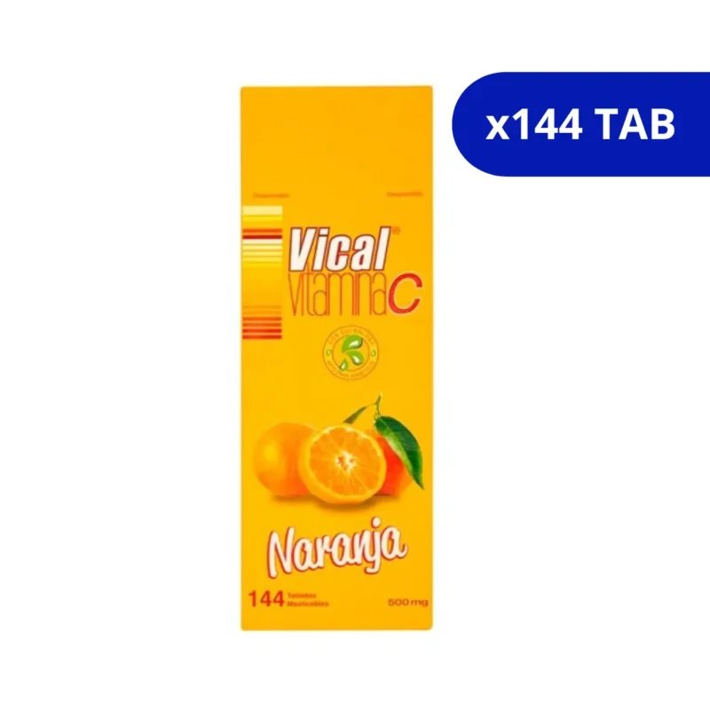 VICAL (ECAR) 500MG NARANJA CJA X 144 TAB VITAMINA C