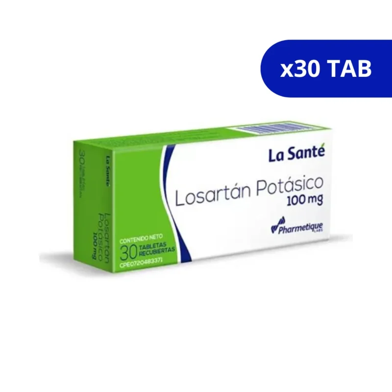 LOSARTAN (LA SANTE) POTASICO 100MG CJA X 30TAB