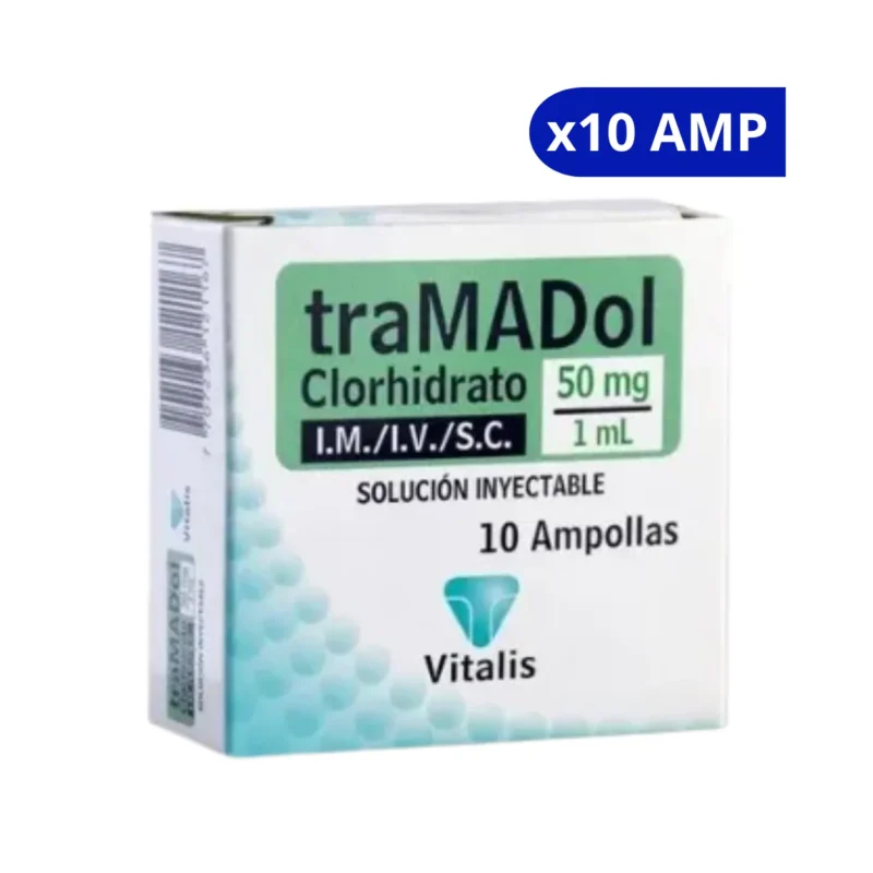 TRAMADOL 50 MG/1 ML VT X 10 AMP