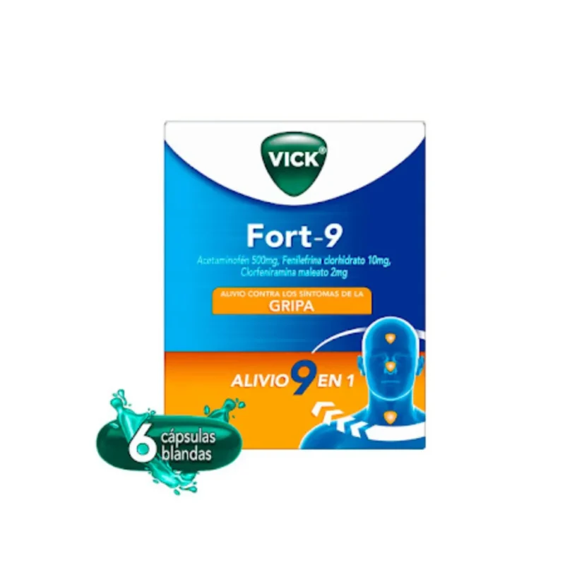 VICK FORT-9 (P&G) GRIPA CJA X 6 CAP