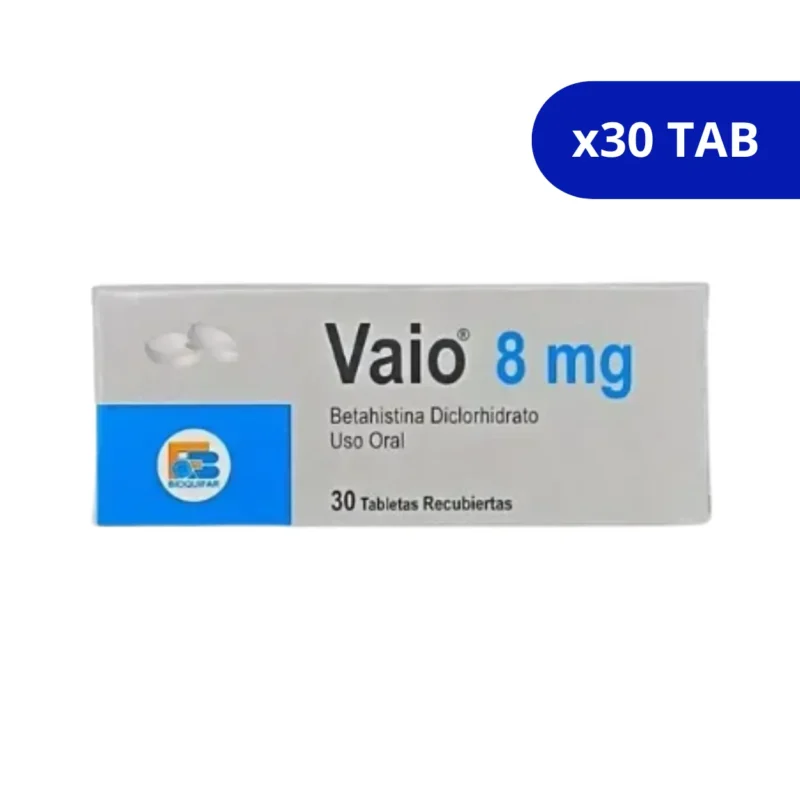 VAIO (BIOQUIFAR) 8MG CJA X 30 TAB BETAHISTINA