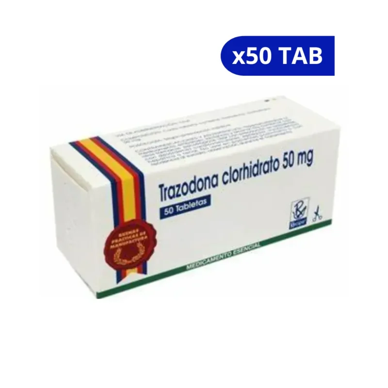 TRAZODONA (RECIPE) CLORHIDRATO 50 MG CJA X 50 TAB