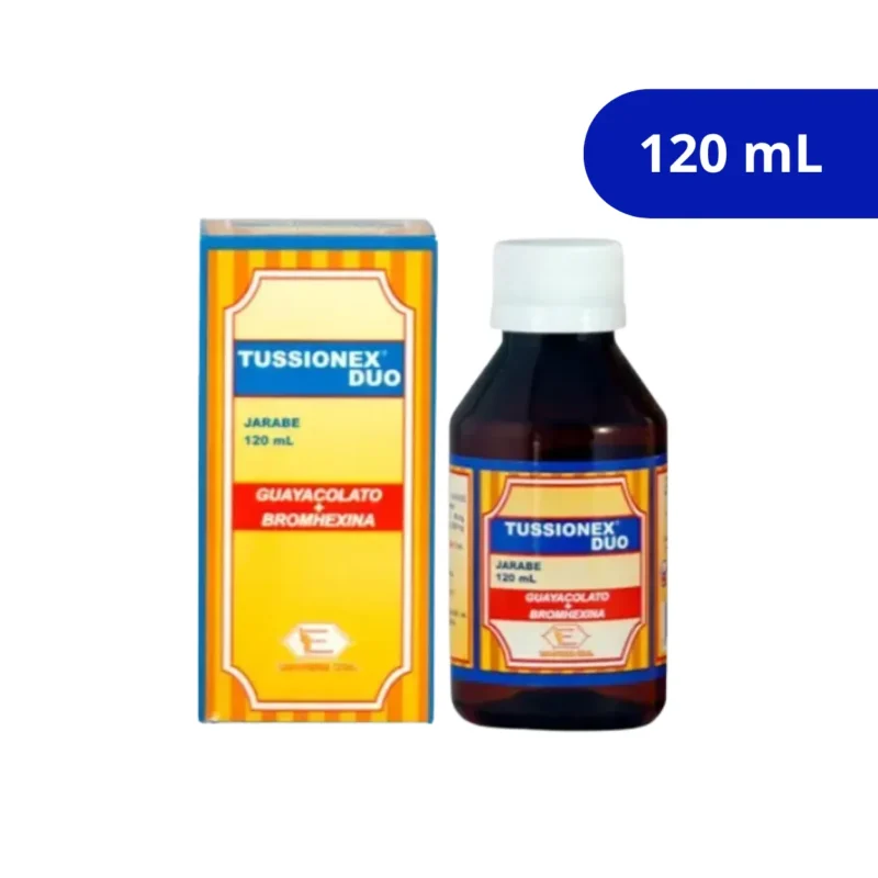 TUSSIONEX DUO (LABQUIFAR) JRB FCO X 120ML BROMHEXINA + GUAYACOLATO