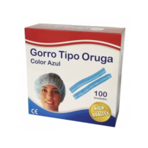 GORRO TIPO ORUGA (BEGUT) AZUL X UND