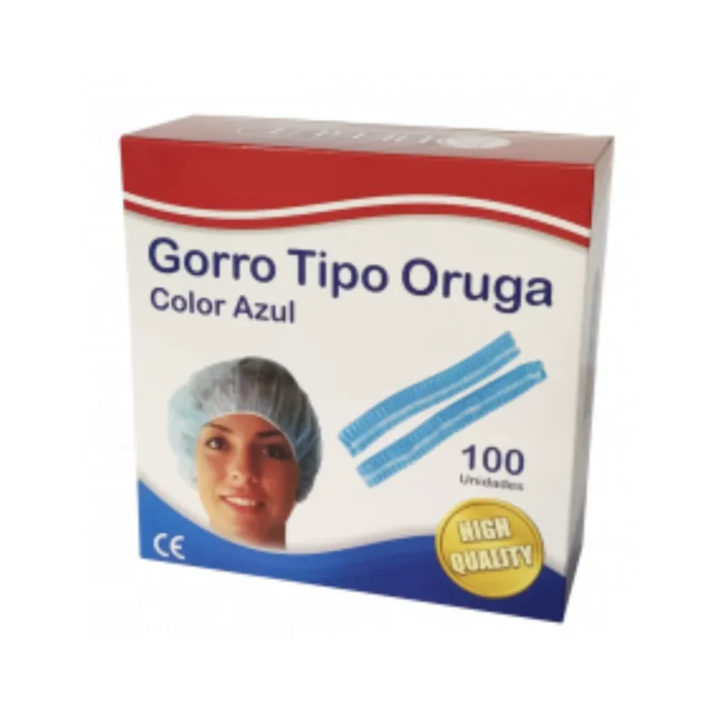GORRO TIPO ORUGA (BEGUT) AZUL X UND