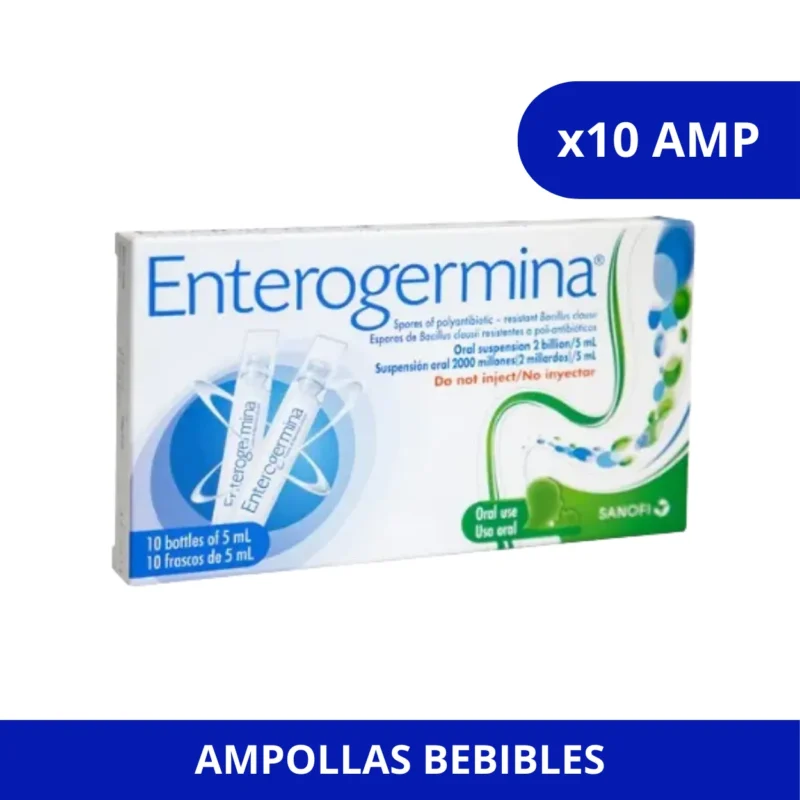 ENTEROGERMINA (SANOFI) 2.000/5ML CJA X 10 AMP