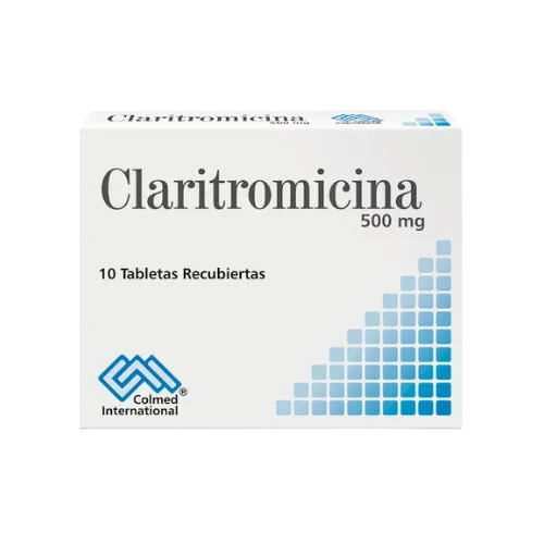 CLARITROMICINA (COLMED) 500MG CJA X 10 TBS