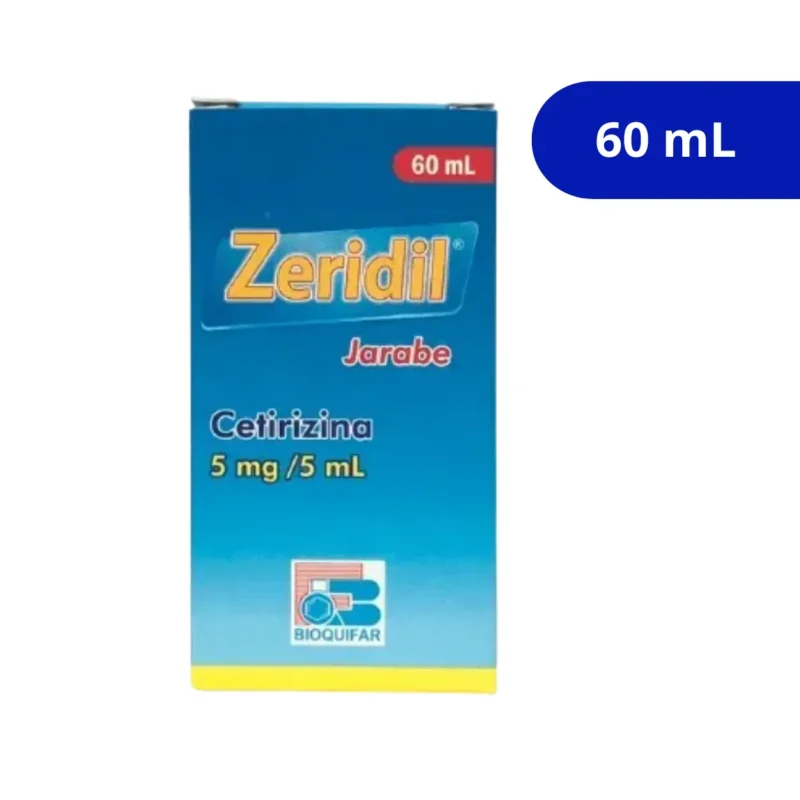ZERIDIL (BIOQUIFAR) 5MG/5ML FCO X 60ML CETIRIZINA