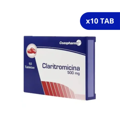 CLARITROMICINA (COASPHARMA) 500MG CJA X 10 TBS