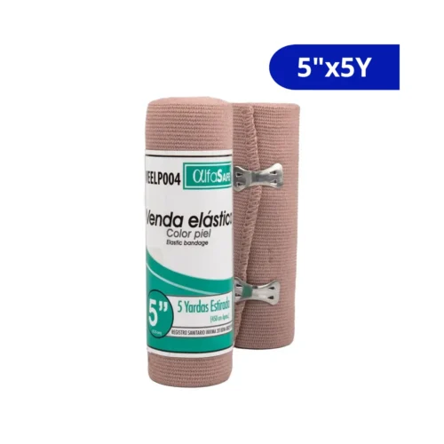 VENDA ELASTICA (ALFA SAFE) COLOR PIEL 5 X 5Y BOLSA X UND