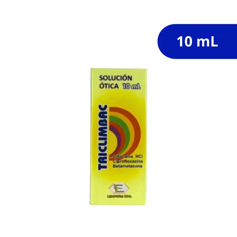 TRICLIMBAC (LABQUIFAR) SOLUCION OTICA FCO X 10 ML