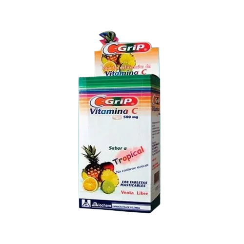 VITAMINA C BIOCHEM - GRIP TROPICAL  500 MG X 100 TAB