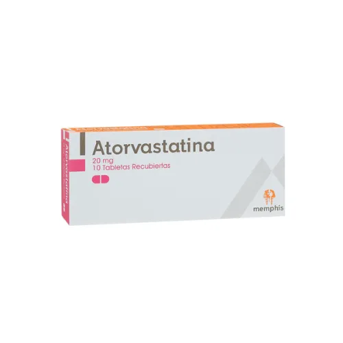 ATORVASTATINA (MEMPHIS) 20 MG CJA X 10 TBS