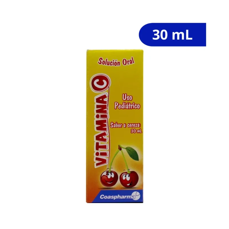 VITAMINA C (COASPHARMA) SOLUCION ORAL CEREZA FCO X 30 ML