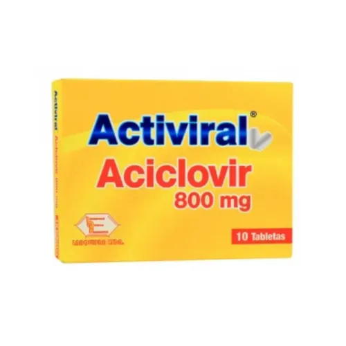 ACTIVIRAL (LABQUIFAR) 800MG CJA X 10TAB