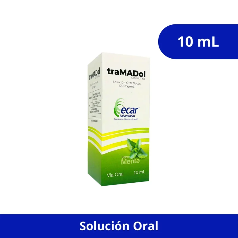 TRAMADOL (ECAR) SOLUCION ORAL MENTA FCO X 10ML