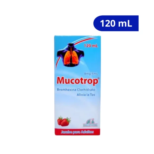 MUCOTROP (ANGLOPHARMA) ADULTO JARABE FCO X 120 ML BROMHEXINA CLORHIDRATO