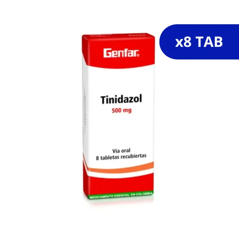 TINIDAZOL (GENFAR) 500 MG CJA X 8 TBS