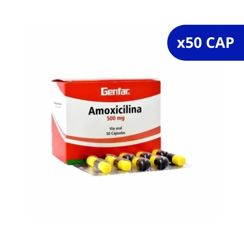 AMOXICILINA (GENFAR) 500MG CJA X 50 CPS