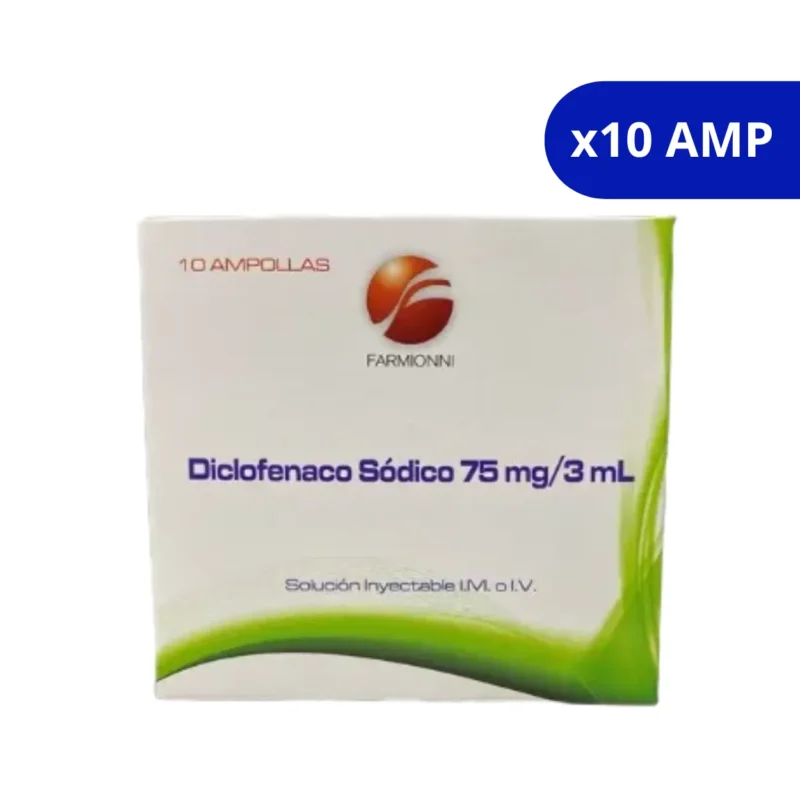 DICLOFENACO (FARMIONNI) SODICO 75MG/3ML CJA X10 AMP