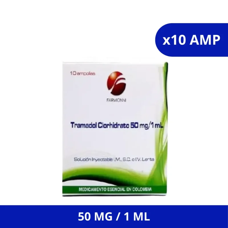 TRAMADOL FARMIONNI 50MG/1ML CJA X 10AMP