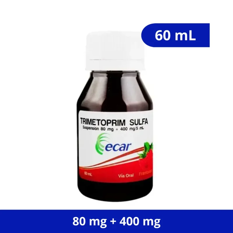 TRIMETOPRIM SULFA F (ECAR) 80MG/400MG FCO X 120 ML