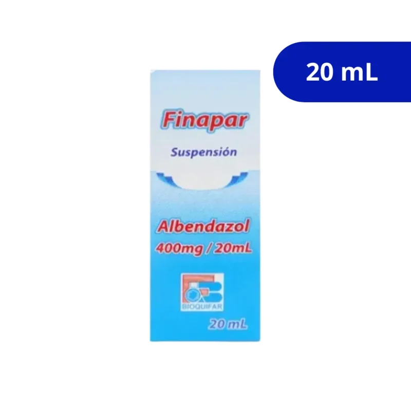 FINAPAR (BIOQUIFAR) 400MG SUSP FCO X 20ML ALBENDAZOL