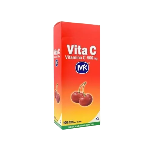 VITAMINA C (MK) 500MG CEREZA CJA X 100TAB MASTICABLES