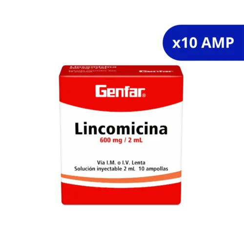 LINCOMICINA (GENFAR) 600MG CAJA X 10 AMP