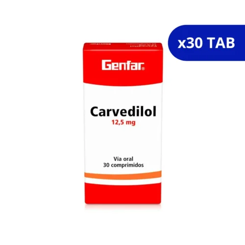 CARVEDILOL (GENFAR) 12.5MG CJA X 30 TBS