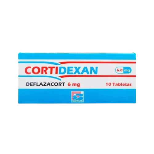 CORTIDEXAN (BIOQUIFAR) 6MG CJA X 10TAB DEFLAZACORT