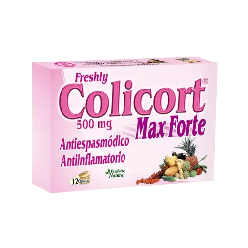 COLICORT (NATURAL FRESHLY) MAX FORTE 500MG CJA X 12CAP