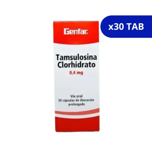 TAMSULOSINA (GENFAR) CLORHIDRATO 0.04MG CJA X 30 CAP