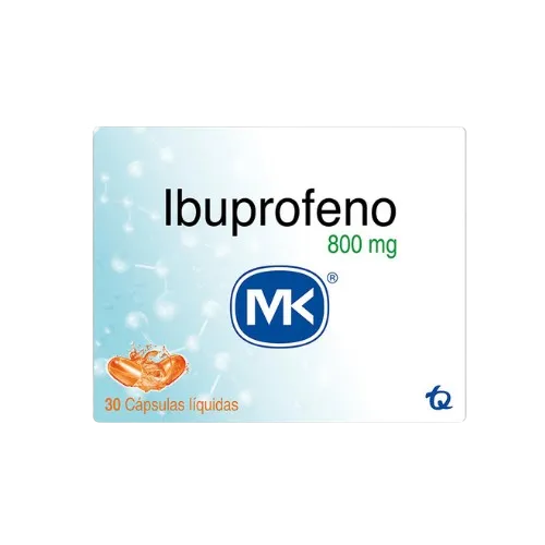 IBUPROFENO (MK) 800MG CJA X 30CAP LIQUIDA