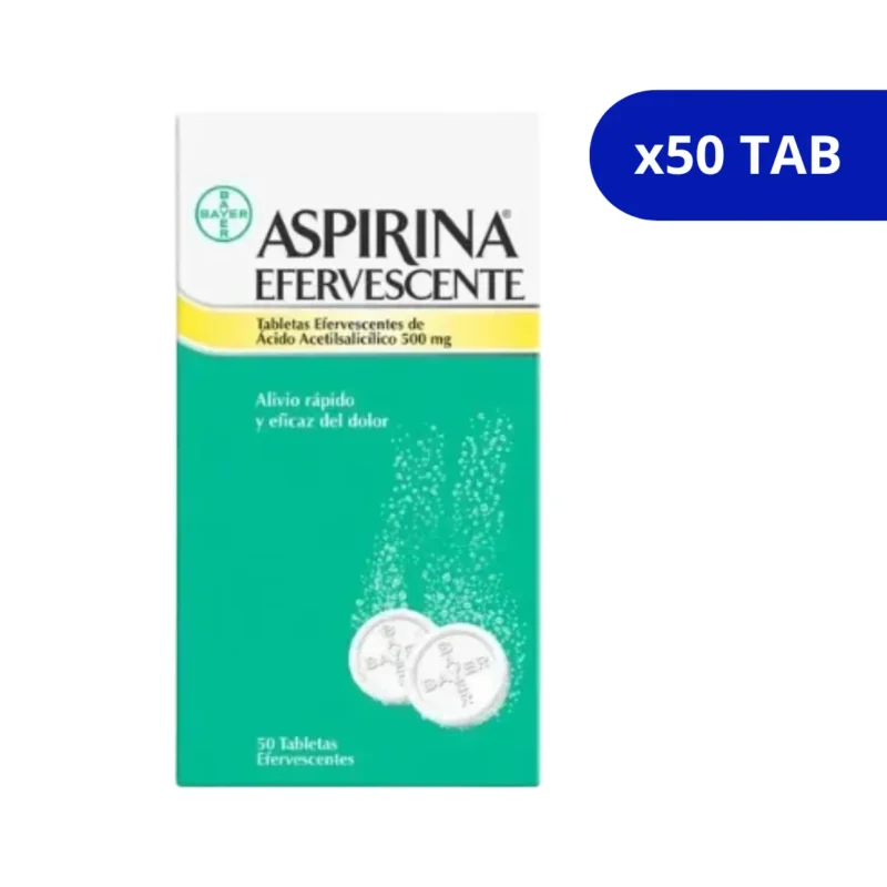 ASPIRINA EFERVECENTE (BAYER) 500MG CJA X 50 TBS