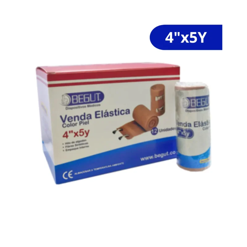 VENDA ELASTICA (BEGUT) 4Y X 5Y COLOR PIEL BOLSA X UND