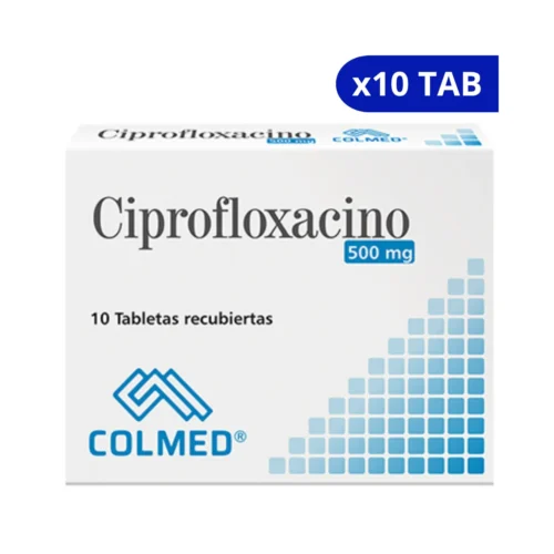 CIPROFLOXACINO (COLMED) 500MG CJA X10TAB
