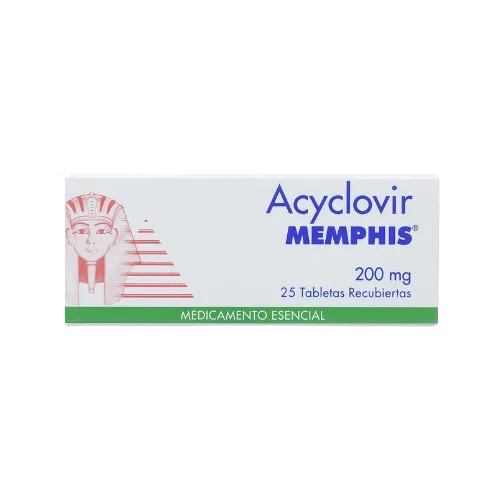 ACYCLOVIR (MEMPHIS) 200 MG CJA X 25 TBS ACICLOVIR
