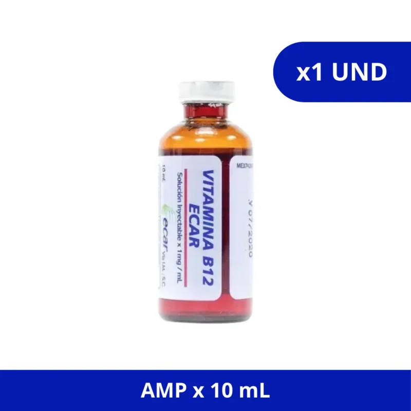 VITAMINA B12 (ECAR) AMP FCO X 10ML