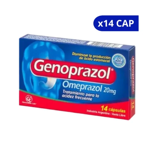 GENOPRAZOL (GENOMMA) 20MG X14CAPSULAS OMEPRAZOL