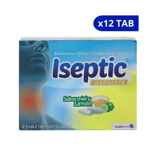 ISEPTIC (MEDICBRAND) MIEL Y LIMON CJA X 12TAB BENZOCAINA-CETILPIRIDINIO