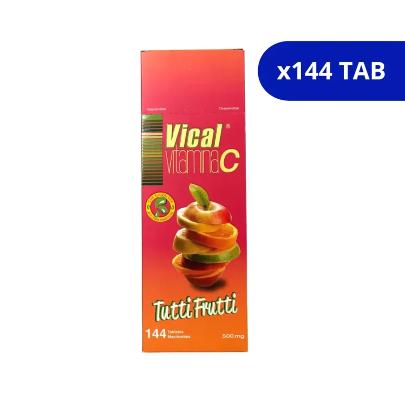 VICAL (ECAR) 500MG TUTTI FRUTTI CJA X 144 TAB VITAMINA C