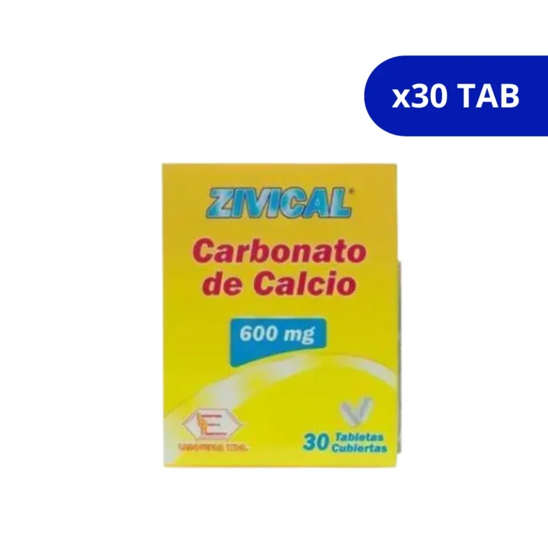 ZIVICAL (LABQUIFAR) 600MG CJA X 30TAB CARBONATO DE CALCIO