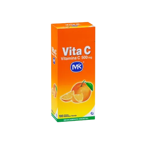 VITAMINA C (MK) 500MG MANDARINA CJA X 100TAB MASTICABLES