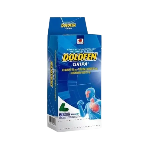 DOLOFEN (PROCAPS) GRIPA CJA X 60 CPS ACETAMINOFE-FENILEFRINA-CLORFENIRAMINA